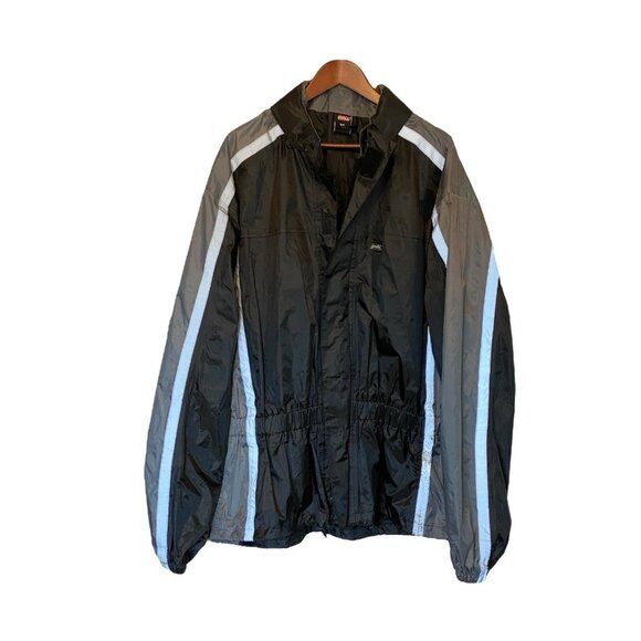 Polo Motorrad Gray & Black Men's XL Motorcycle Biker Riding Jacket Reflective - Picture 1 of 16